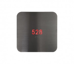 Floating Clear Horizontal LED Sign And Doorbell